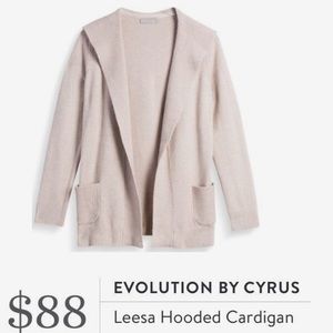Evolution hooded cardigan